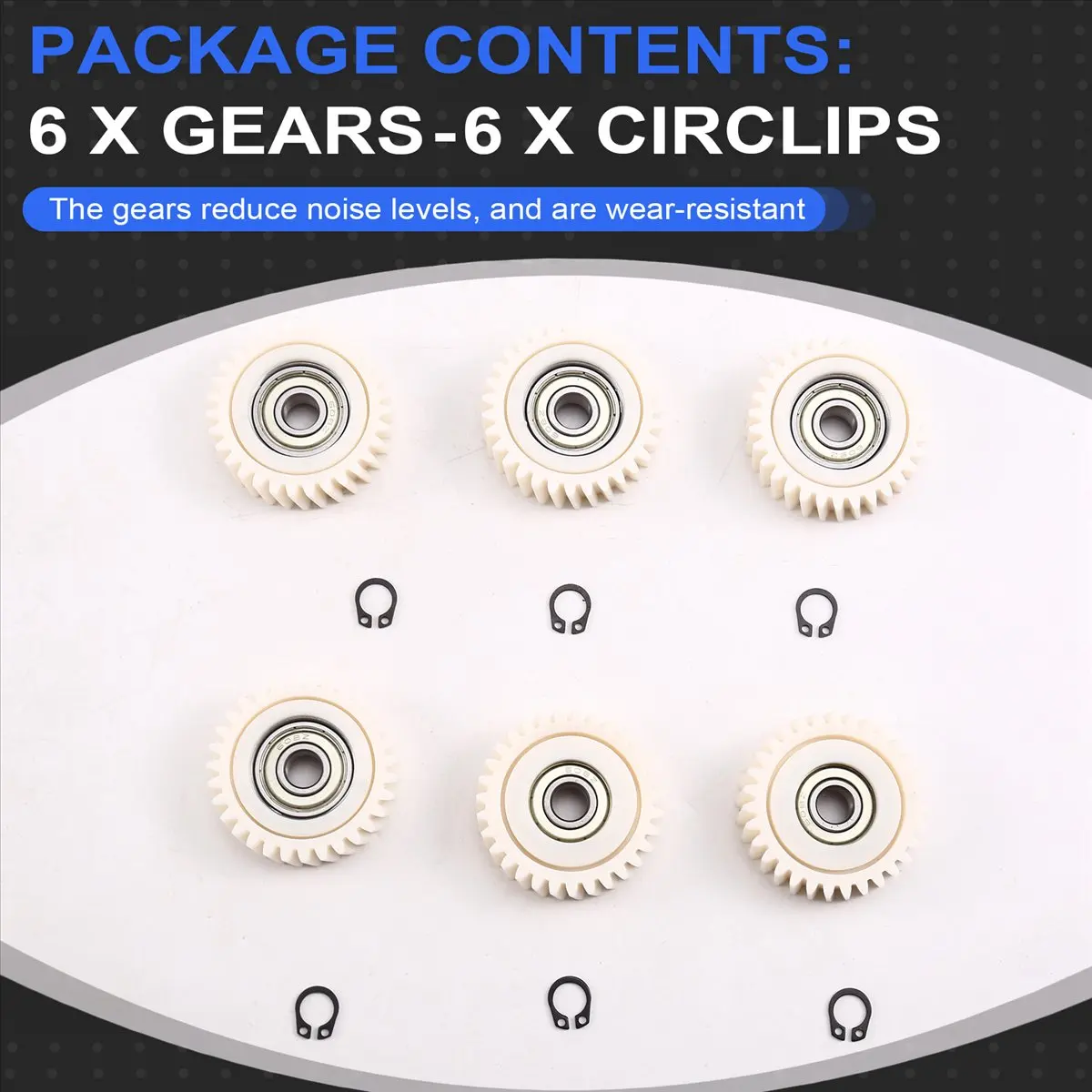 (AIMA) 6PCS E-Bike Motor Gear Clutch Kit 31T for-Helical Gear Hub Motor Planetary Gear 608 Bearing Cycling Accessory