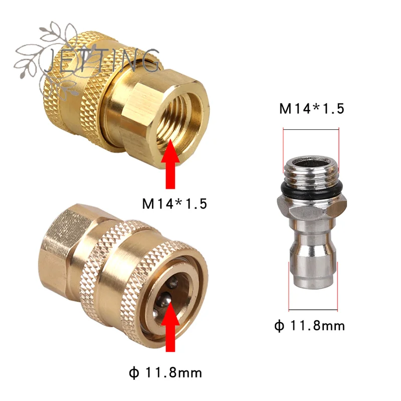 Hot 1pc Car Foam Lance Connector 1/4 Inch Quick Connect Socket And Quick Connect With Female M14 For Pressure Washer Wate Gun