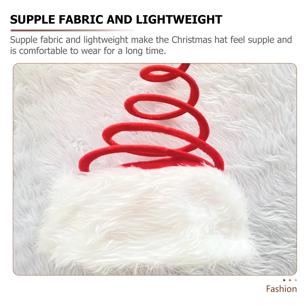 

2Pcs Christmas Hats Funny Spring Santa Hat Party Favor Xmas Costume Prop Decoration Spring Christmas Hat Santa Hats