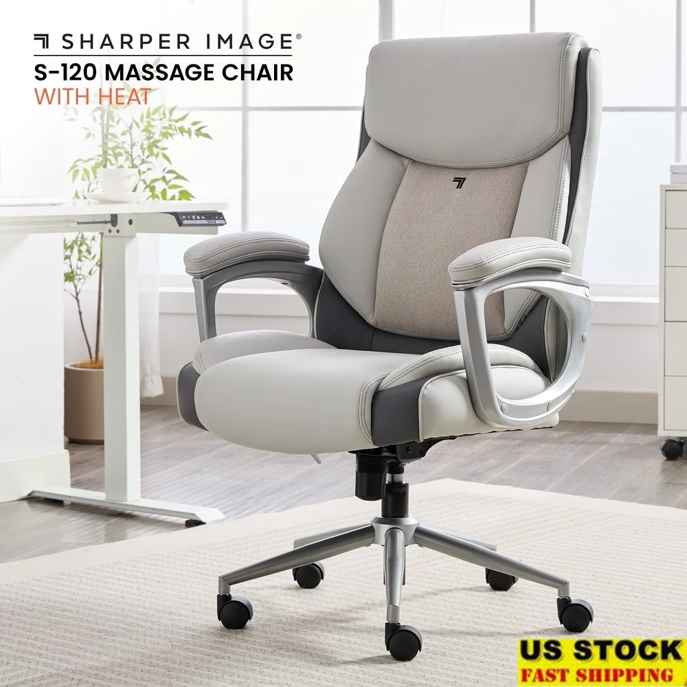 

Массажное офисное кресло с 4 двигателями, поясничным нагревом, эргономичный дизайн, мягкие подлокотники, регулируемая высота, наклонная поддержка ComfortCoils