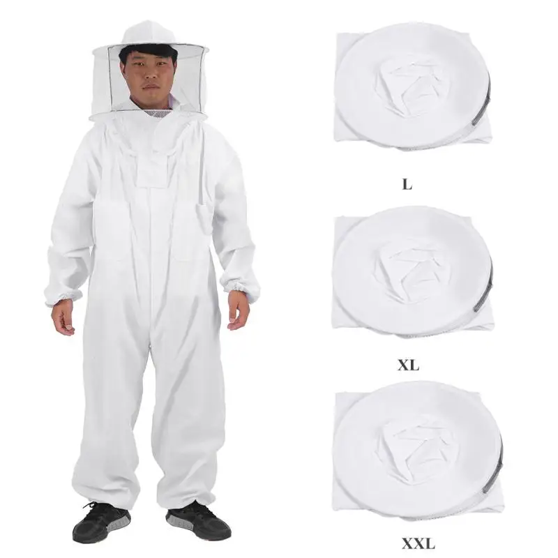 Professional Full Body Beekeeping Suit with Protective Gloves, Hat, and - Cotton Beekeepers Bee Remover Gear