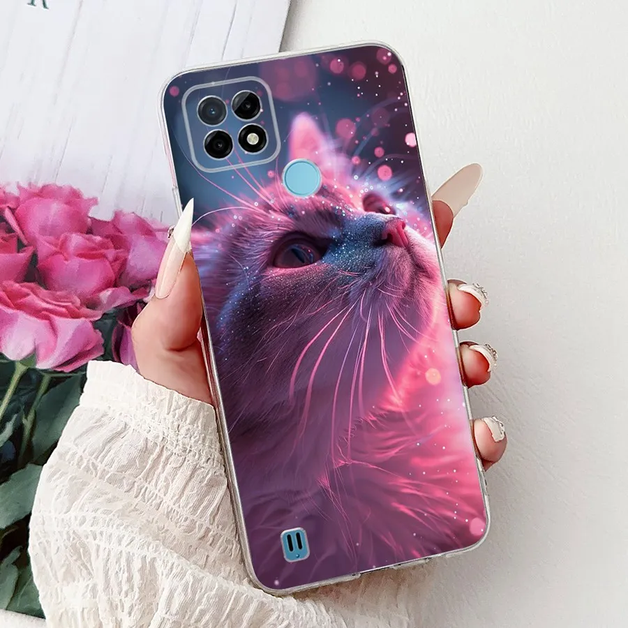 For Realme C21 C25 C25s C21Y C25Y C12 Case New Style Soft TPU Silicone Phone Couqe Cover For Realme C 21Y C 25Y Bumber Shells