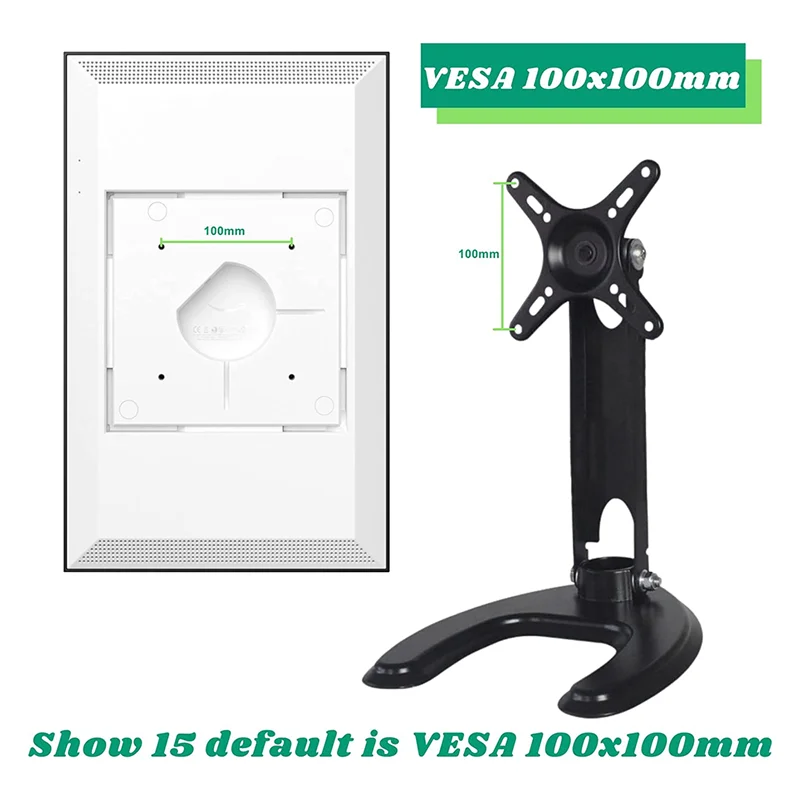 AED5-Adjustable Aluminum Alloy Folding Mount Portable Tablet Desk Smart Display Holder For Echo Show 15