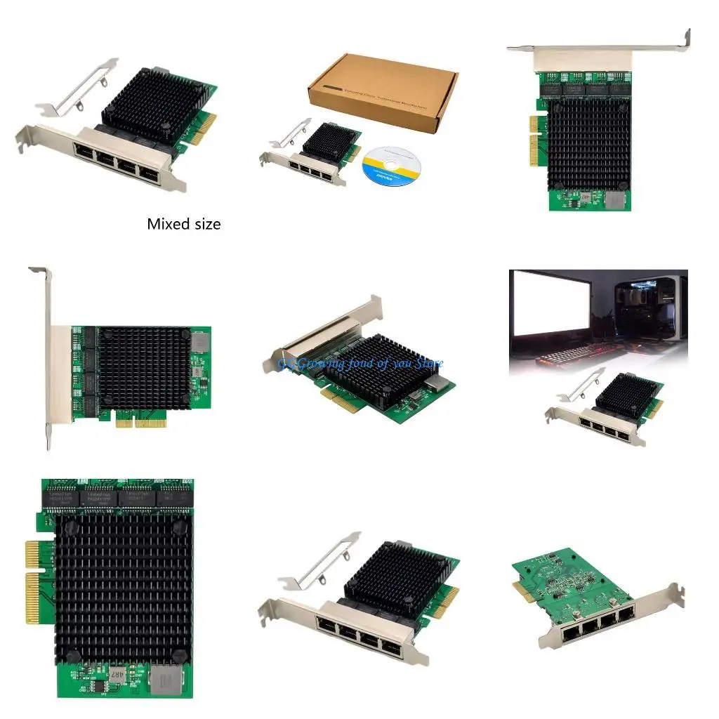 

H9EB 4-портовая серверная сетевая карта PCIE 2,5 ГБ RTL8125B Высокопроизводительная карта PCI-E