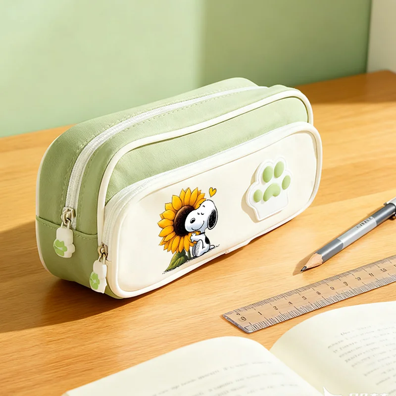 

Сумка для карандашей Snoopys, детская сумка для хранения канцелярских принадлежностей большой вместимости, пенал с мультяшным принтом, школьные принадлежности, подарок к началу учебного года