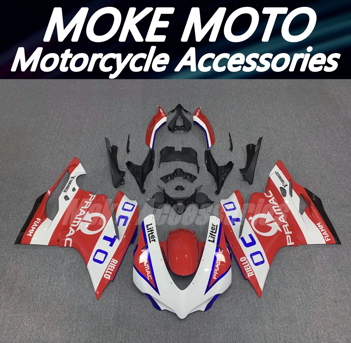 New Fairings Kit Fit For 959 1299 Panigale 2015 2016 2017 2018 Bodywork Set Abs High Quality Injection Red White Octo