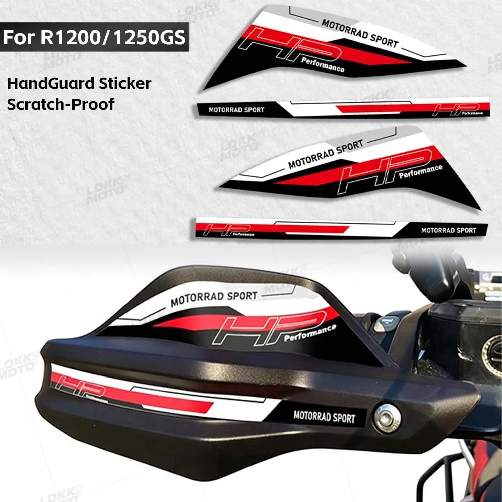 For R1250/1200GS Adventure F650/750/850gs G310GS 40 Years GS Triple Black Motorcycle Hand Guard Decorative Stickers Accessories