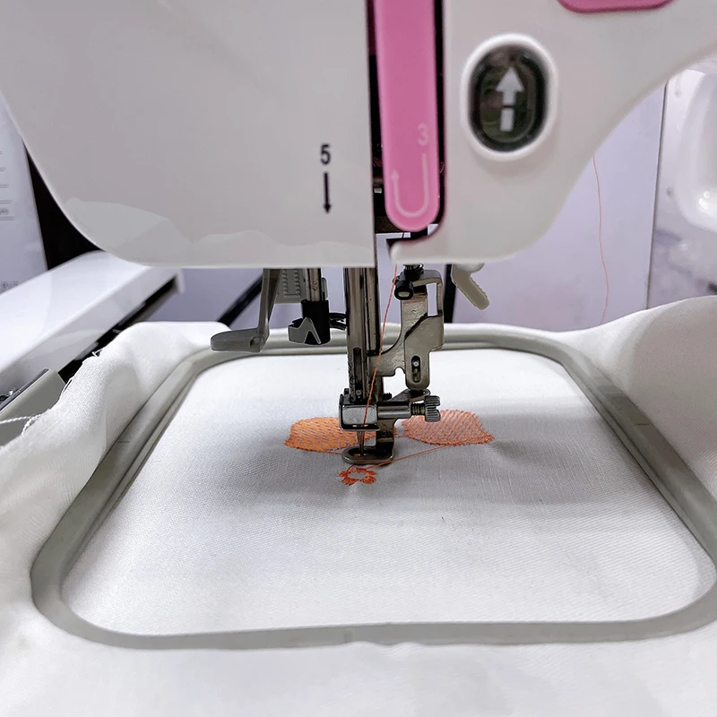 JUKKY ES5 Home Use Computerized Sewing Embroidery Machine Touch Screen Single Needle With Motor Core Components For Clothing