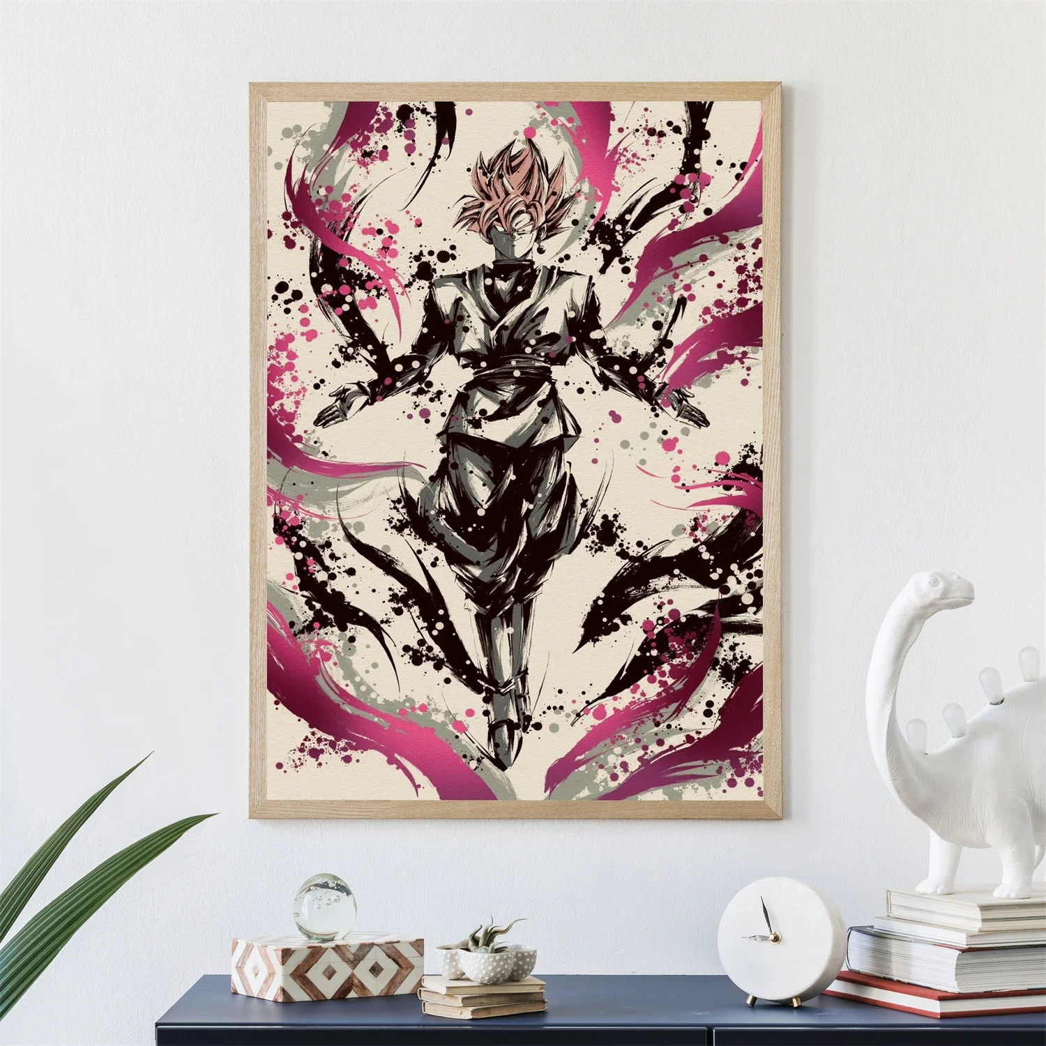 Póster de Dragon Ball Goku para decoración de dormitorio de niños, imagen de Anime caliente, pegatinas de pared, regalos para habitación, impresiones modulares para el hogar, arte de alta calidad