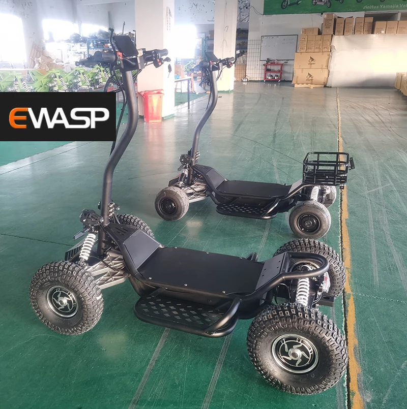 Greenspeed F-001 4x4 All Terrain Electric Scooter Foldable With LED Lights 40KM/H Speed & 20-30KMS Range