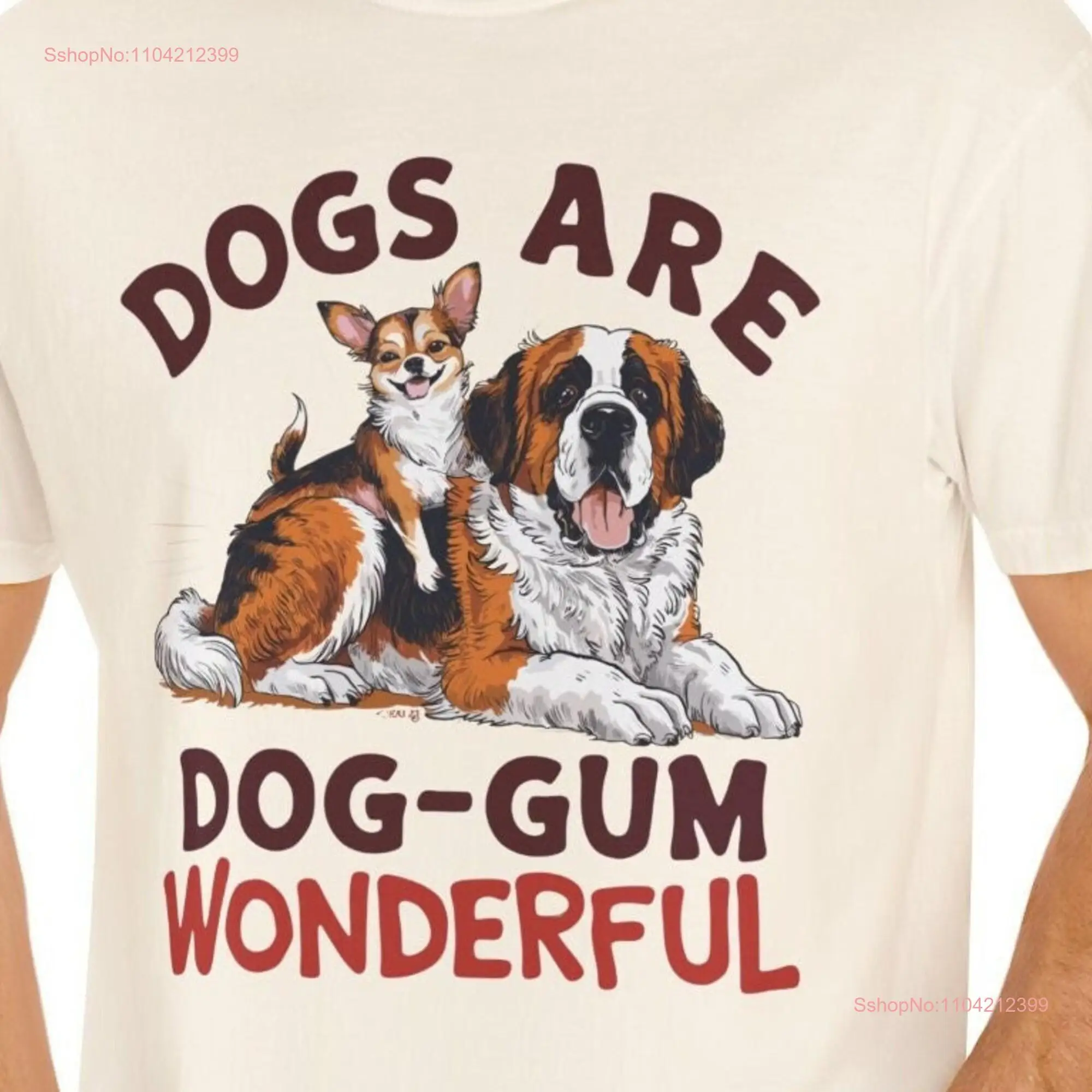 Dogs are Dog Gum Wonderful Birthday Christmas for LoverComfort Colors Одежда Окрашенная футболка с длинными или короткими рукавами