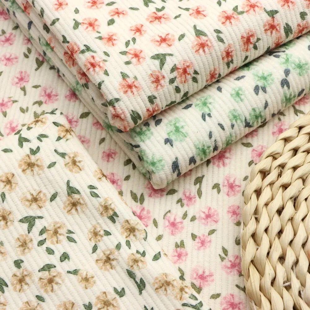 

ZYFMPTEX Super soft printed flower lamp core velvet fabric 150x50cm DIY dress sofa cover home sewing 100% polyester fabric