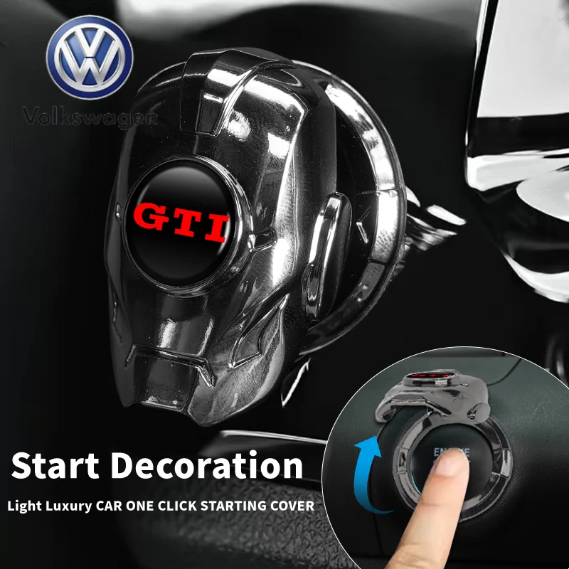 

Emblems Automotive upholstery Iron Man style one-touch start protective cover For Volkswagen VW GTI