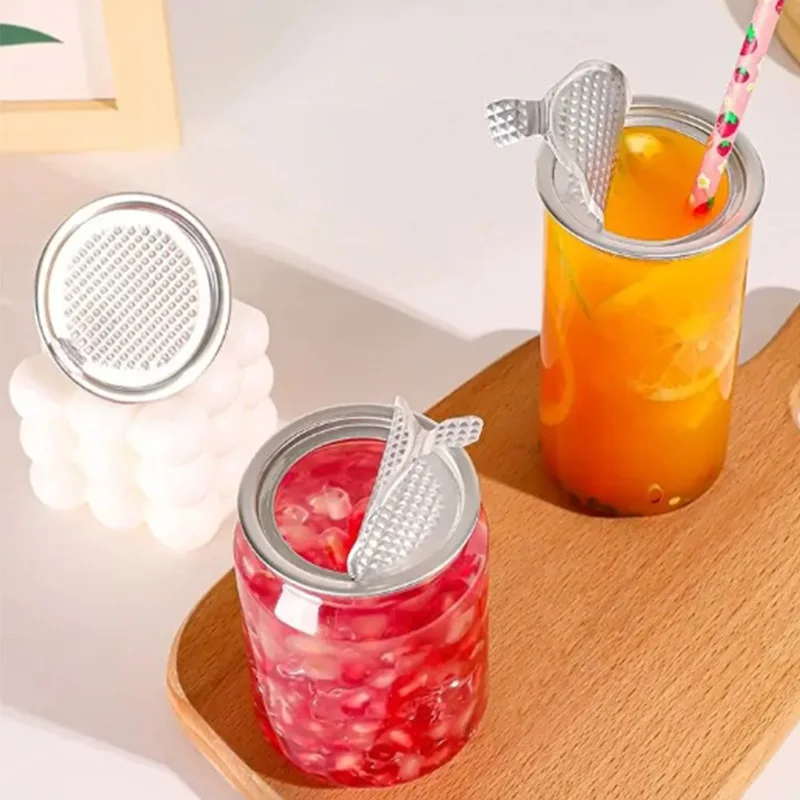 50/100pcs Pull Ring Lid Beverage Soda Drink Beer Cola Lids Food Can Cover Seal Keep Fresh Cover 55mm Can Lids Reusable