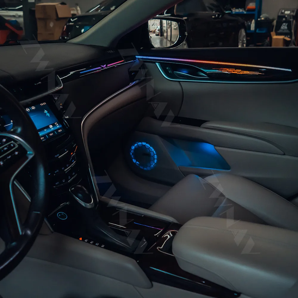 Car Body Interior Ambient Dashboard Lights Display For Cadillac ATS Car Interior LED Accessories Atmosphere Decorative