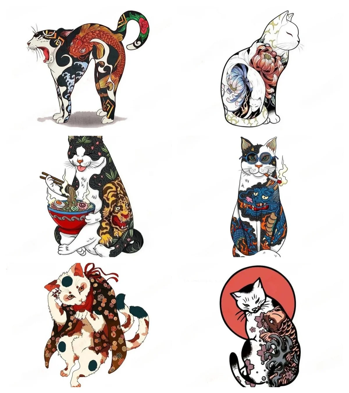 

Horitomo Monmon Cat Personality Car Stickers Vinyl Decal for Window Motorcycle Camper Bumper Helmet Truck Laptop PVC Decoration