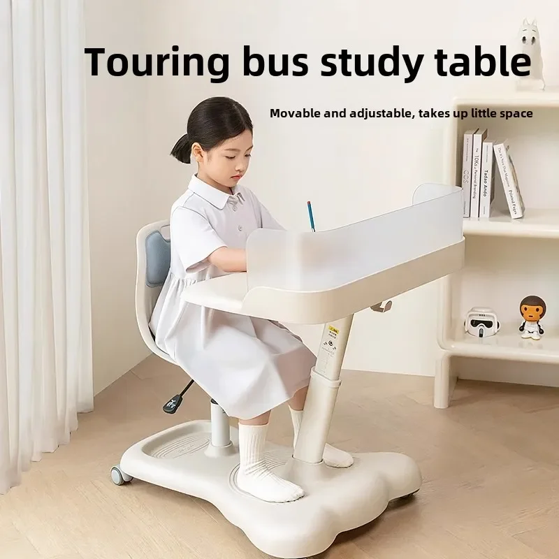 

Children's study tables and chairs are integrated, primary school students lift and lower household movable