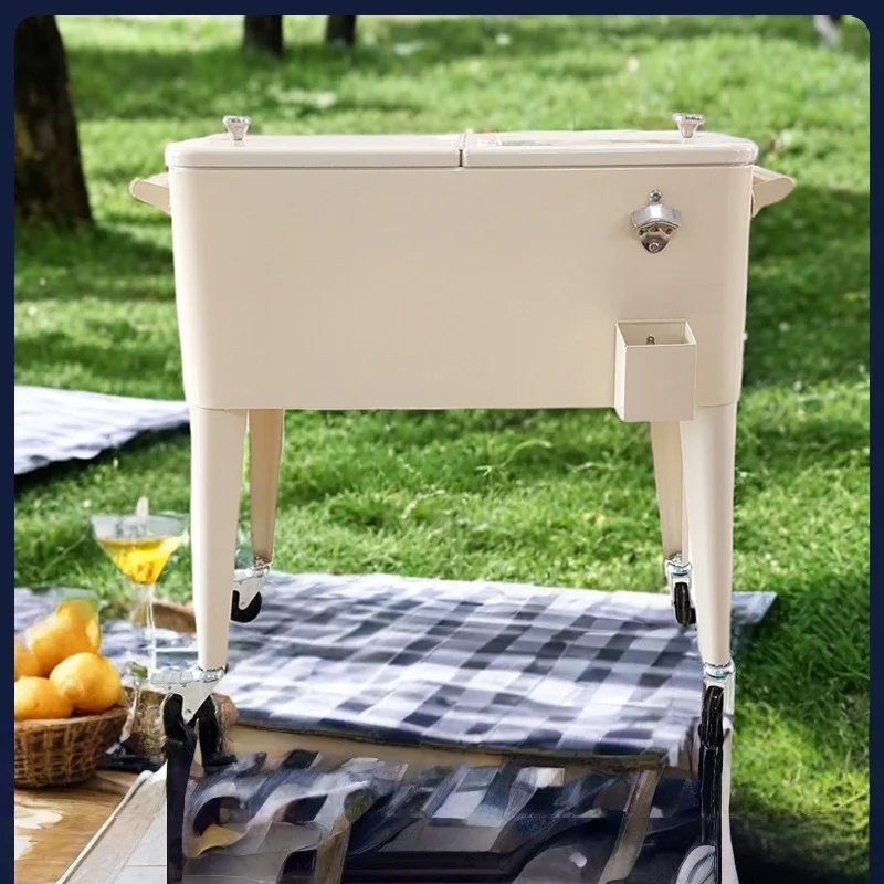 

Outdoor insulated box portable lightweight large capacity 75L refrigerator stall ice bucket camping cart insulation