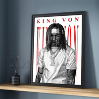 K-King Grandson Von Rapper Poster Posters for Wall Decor Home Decorations Bedroom Decoration Decorative Paintings Room Art the