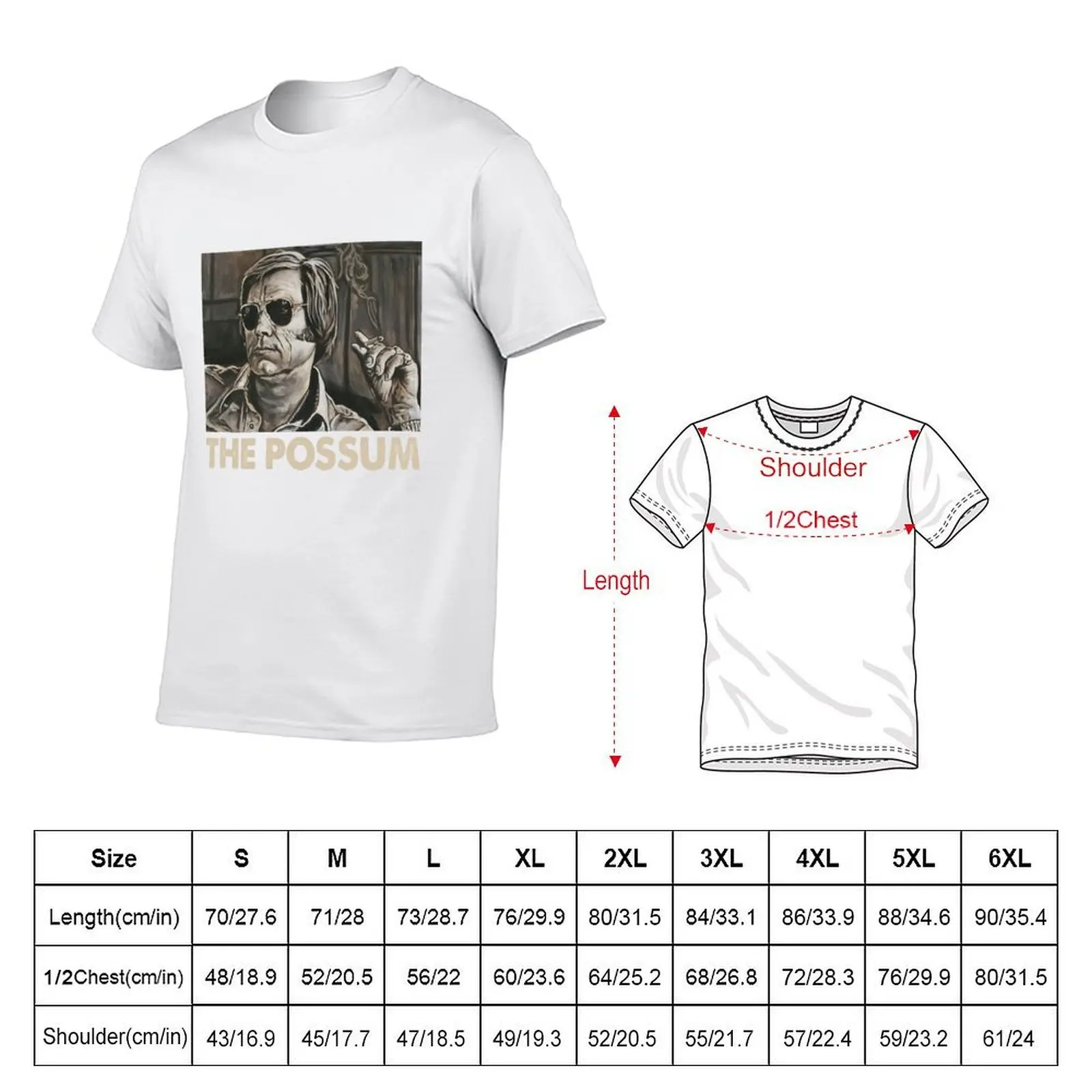 The Possum George Tees JonesCountry Music Legend T-Shirt black cotton t-shirt plain for man package anime tshirt T-Shirt