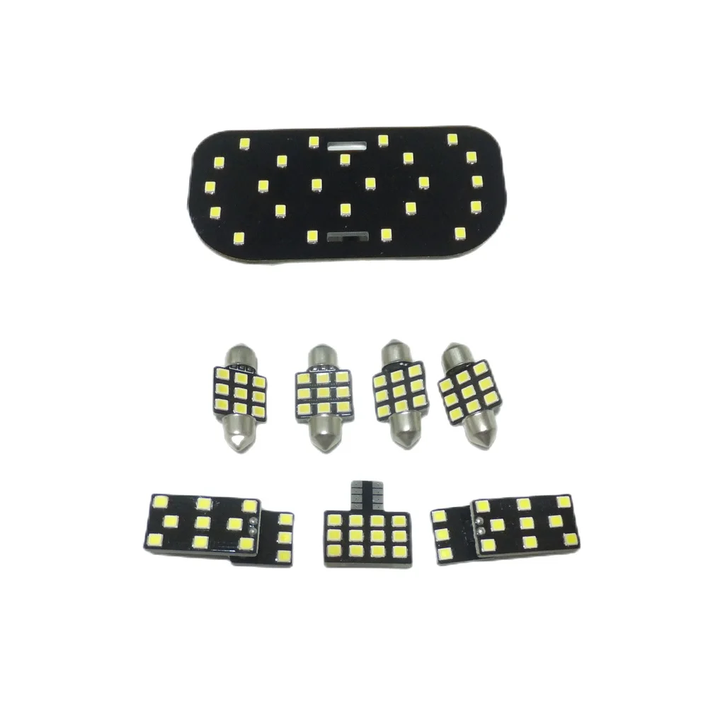 

July King 6000K LED Reading Light Compatible for Subaru Forester 2016 2017 2018, 8 pcs Car Indoor Dome Map Light