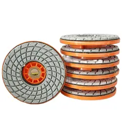 Tampone per lucidatura a umido diamantato con chiusura a lumaca a vite M14 da 4 pollici 100mm per la molatura di strumenti abrasivi in pietra di granito di marmo per pietra quarzs