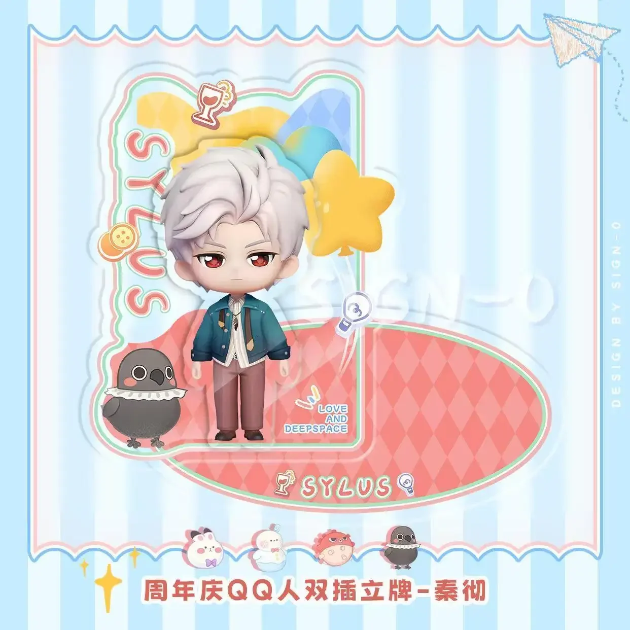 Anime Sylus Love and Deepspace Zayne Rafayel Xavier Q Edition Acrylic Standing Board  Sign Cospaly Cartoon