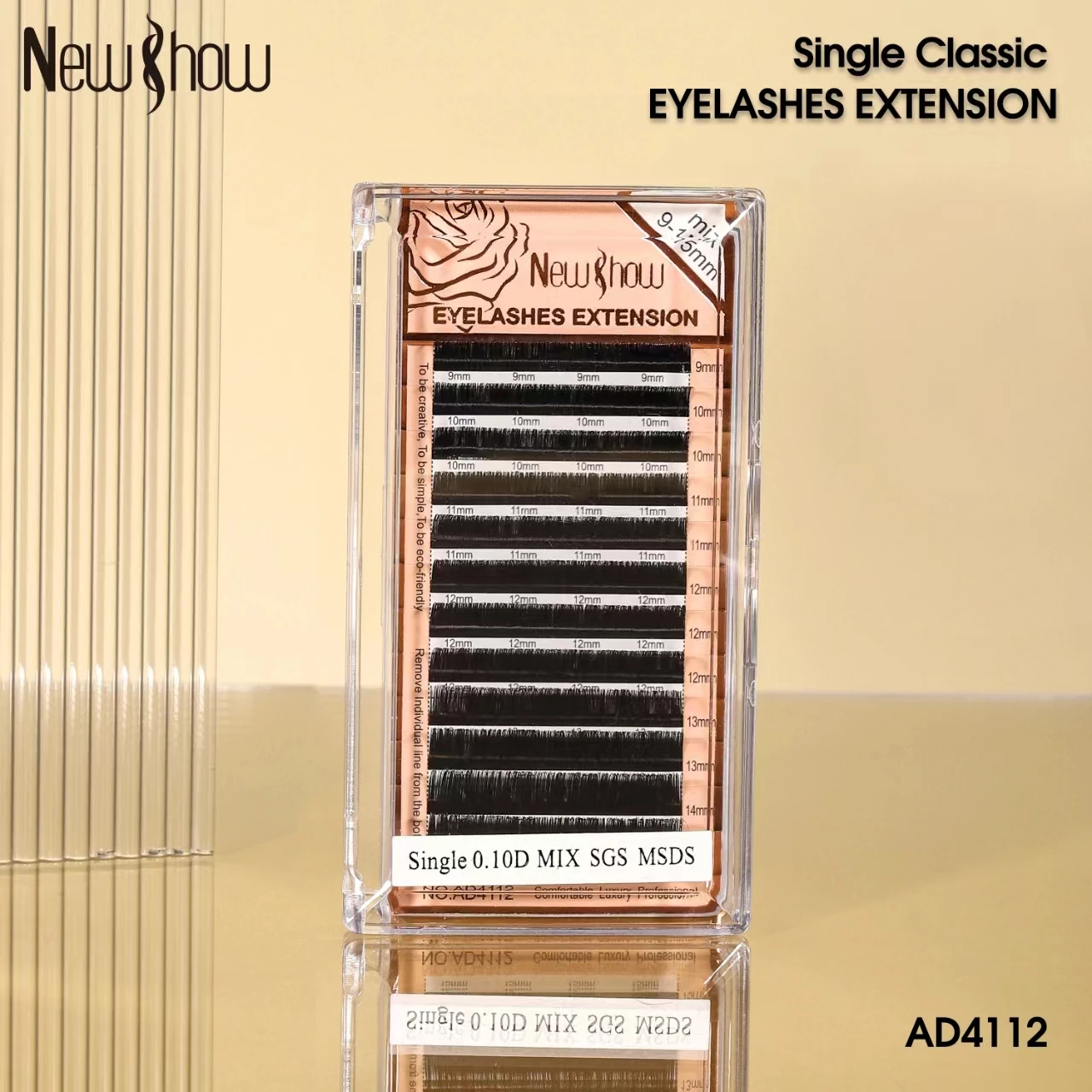 Soft Single Strand Eyelash Extensions Mixed 9 -15mm MIX Lightweight Handmade Lashes With Easy Application For Beginners And Pros