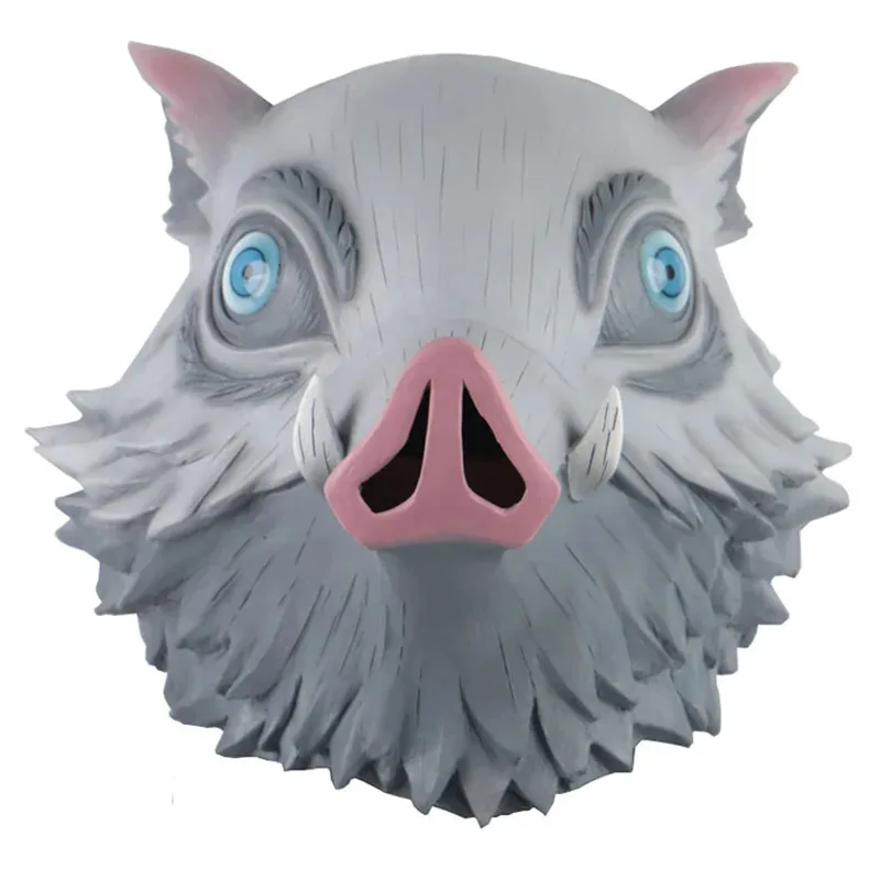 Hashibira Inosuke máscara facial Anime Devil Murderer Cosplay accesorios de disfraz sombreros para adultos fiesta de disfraces de Halloween juego de rol