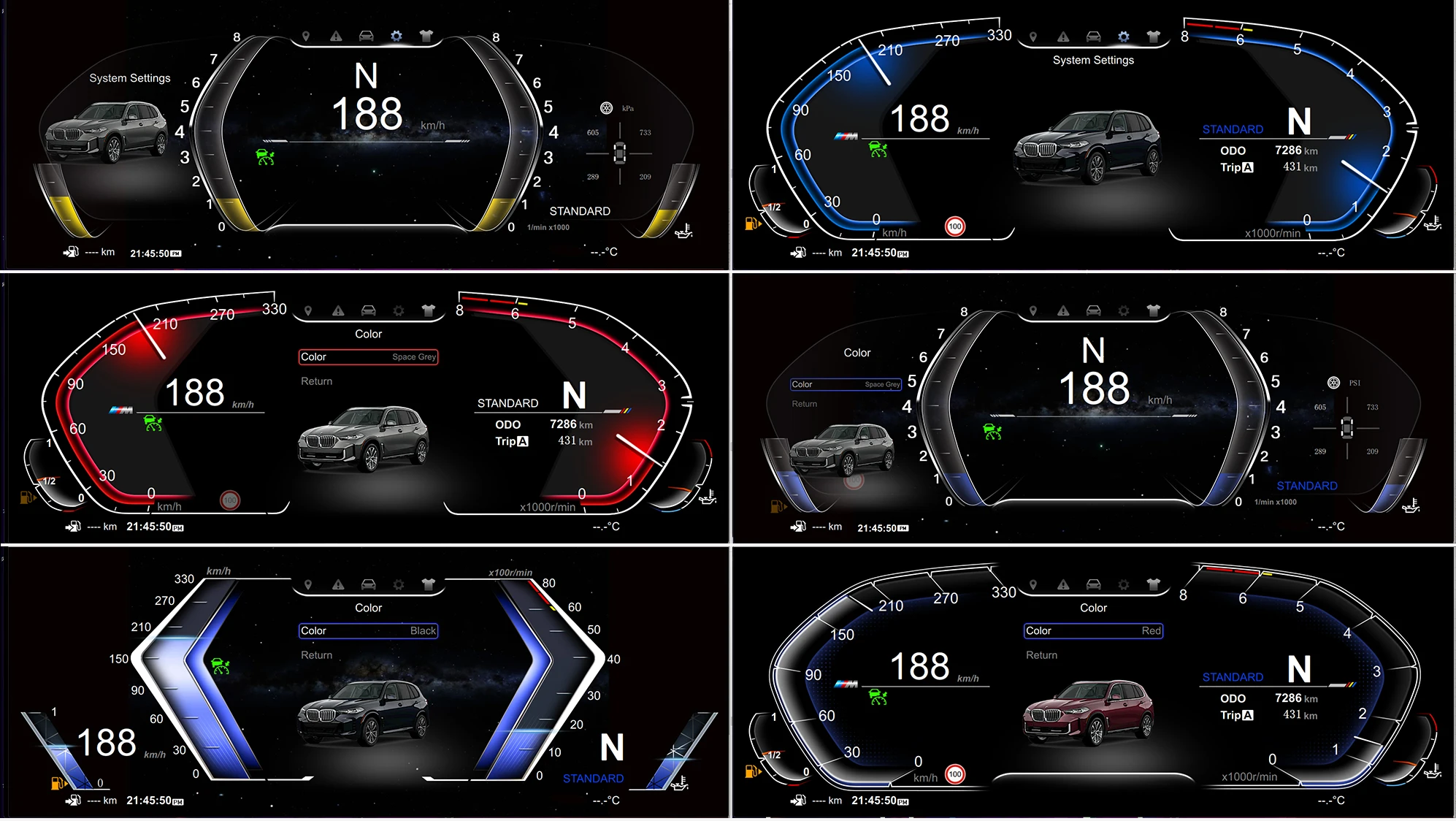 Для BMW 5 серии 2010-2017 F10 F18 Linux Автомобильная ЖК панель приборной панели виртуальный Спидометр в кабине цифровой кластер инструмент