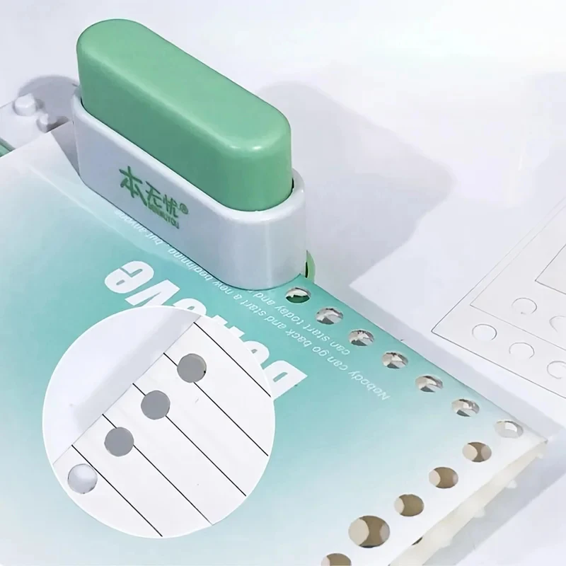 1PC 5-Hole Binder Puncher, Office Paper Punch Tool for DIY Notebook & File Binding