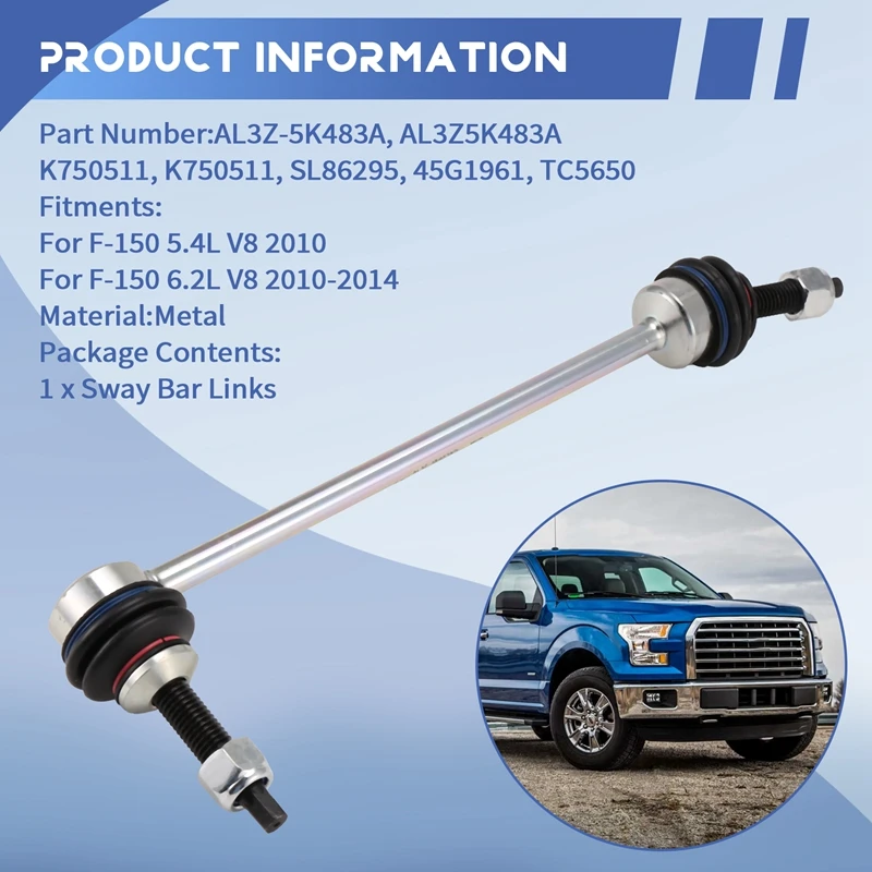 Front Stabilizer Sway Bar Links AL3Z5K483A 45G1961 For Ford F-150 6.2L V8 2010-2014