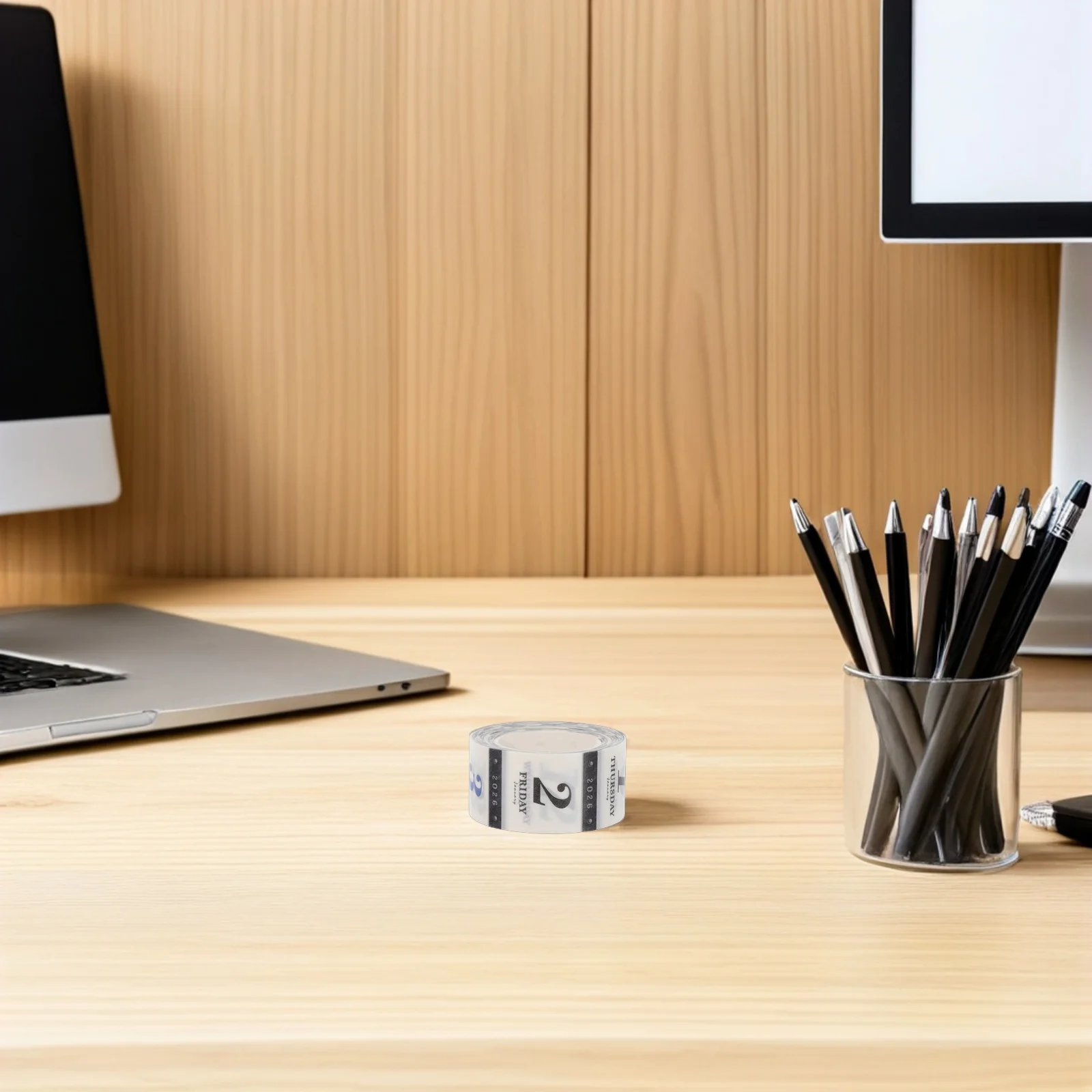 

1 Roll 365 Daily Planner Stickers Calendar Paper Stickers For 2026 Monthly Date Decals Undated Planners Journals Scrapbooking