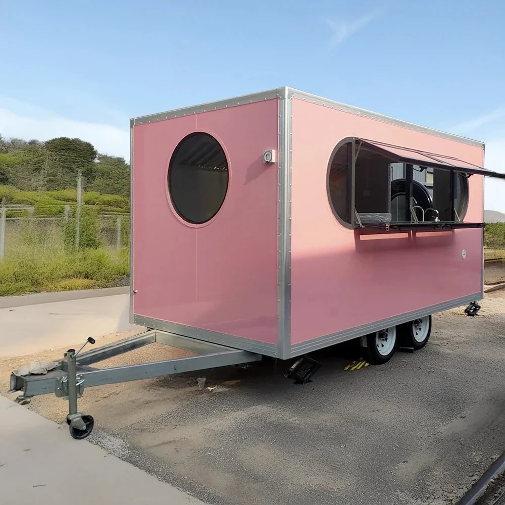 

Luxury Customised Mobile Restaurant Food Truck Fruit-Based Ice Cream Snacks Bakery Trailer Taco Truck Trailer