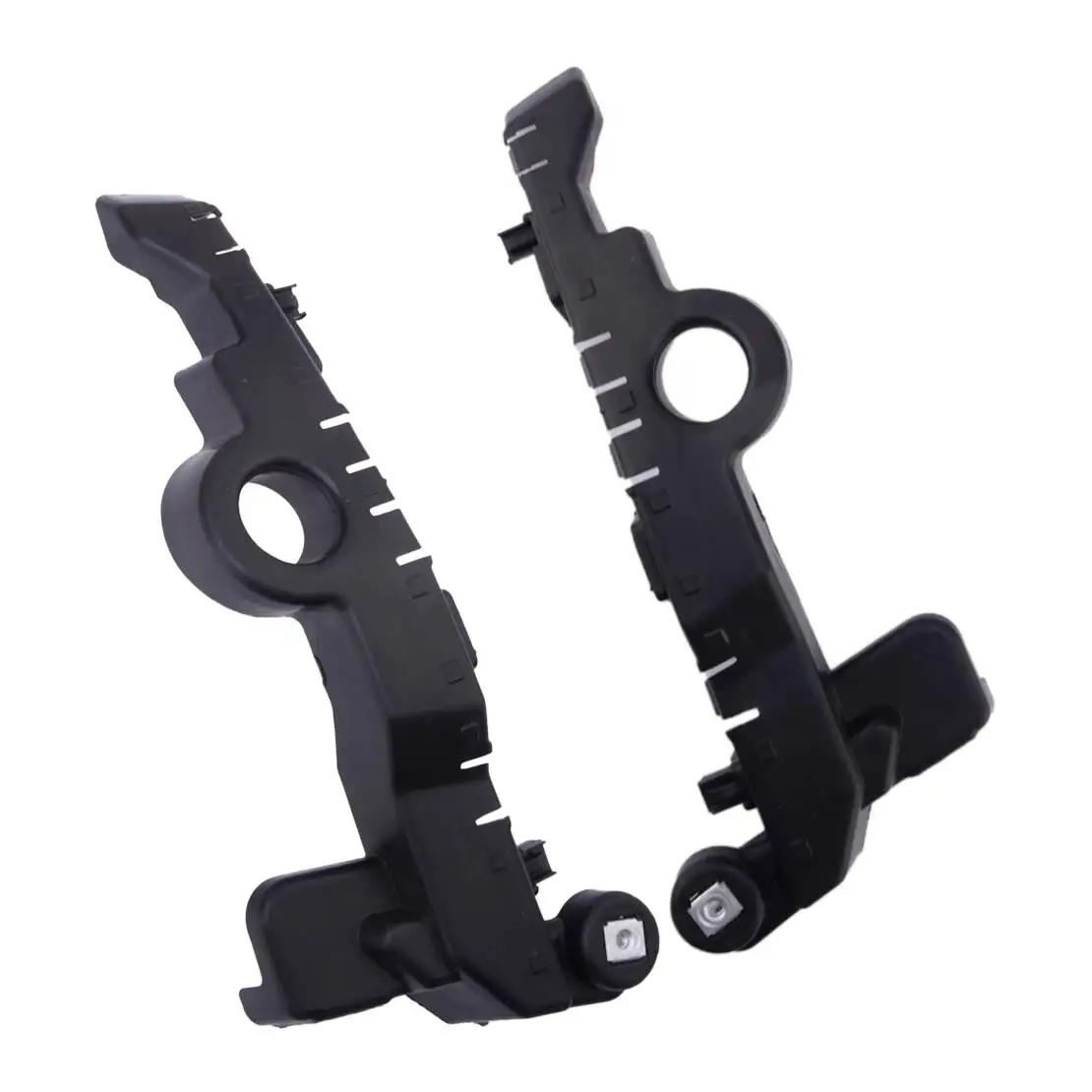 1 Pair Left Right Front Bumper Guide Bracket Black ABS Fit for GMC Sierra 1500 2019-2023 GM106214 23388662 23388663 GM1063142