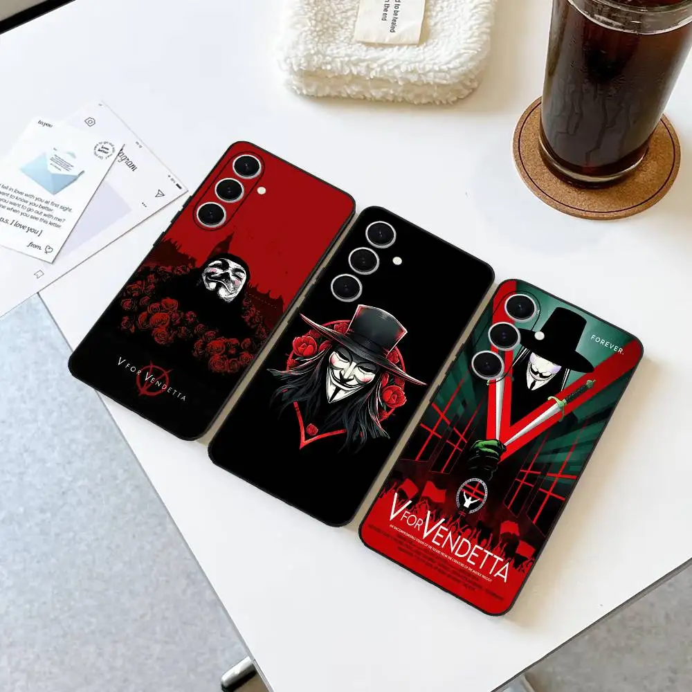 Classic Movie V For V-vendetta Phone Case For Samsung S 24 fe 25 Ultra plus 20 lite 21 30 22 23 24 22 Ultra 5G Fundas view 2