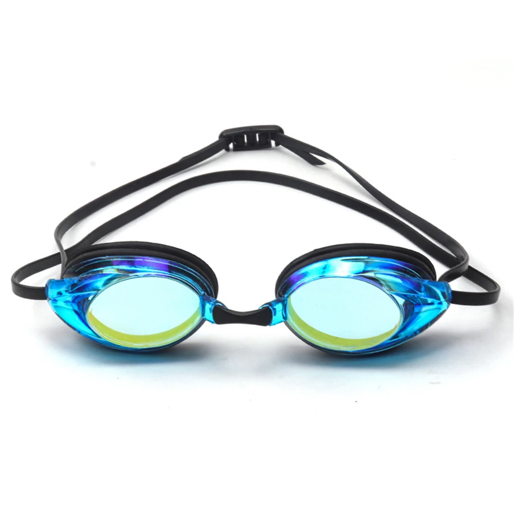 Professional Adult Swim Goggles Waterproof Fog-proof Racing Men Women Cool Silver Plated Swimming glasses antifog