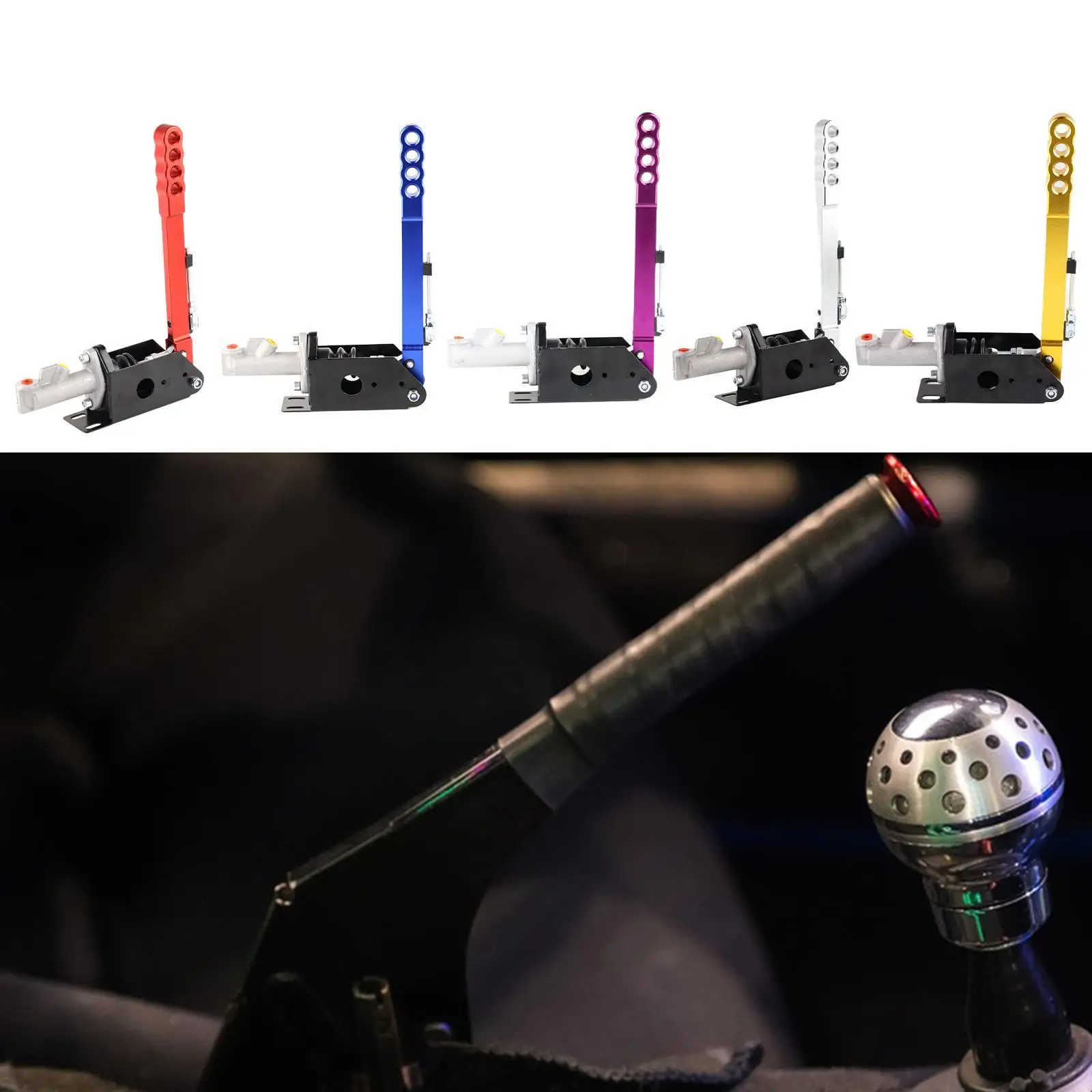 

Generic Hydraulic Handbrake Long Arm Lever Park Brake Race Emergency Brake