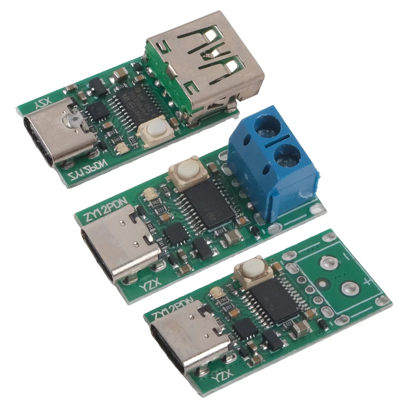 100W USB-C Type-C PD2.0 3.0 To DC USB Fast Charge Trigger Poll Detector ZYPDS ZY12PDN PCB Circuit Board ZY12PDN Bare Board