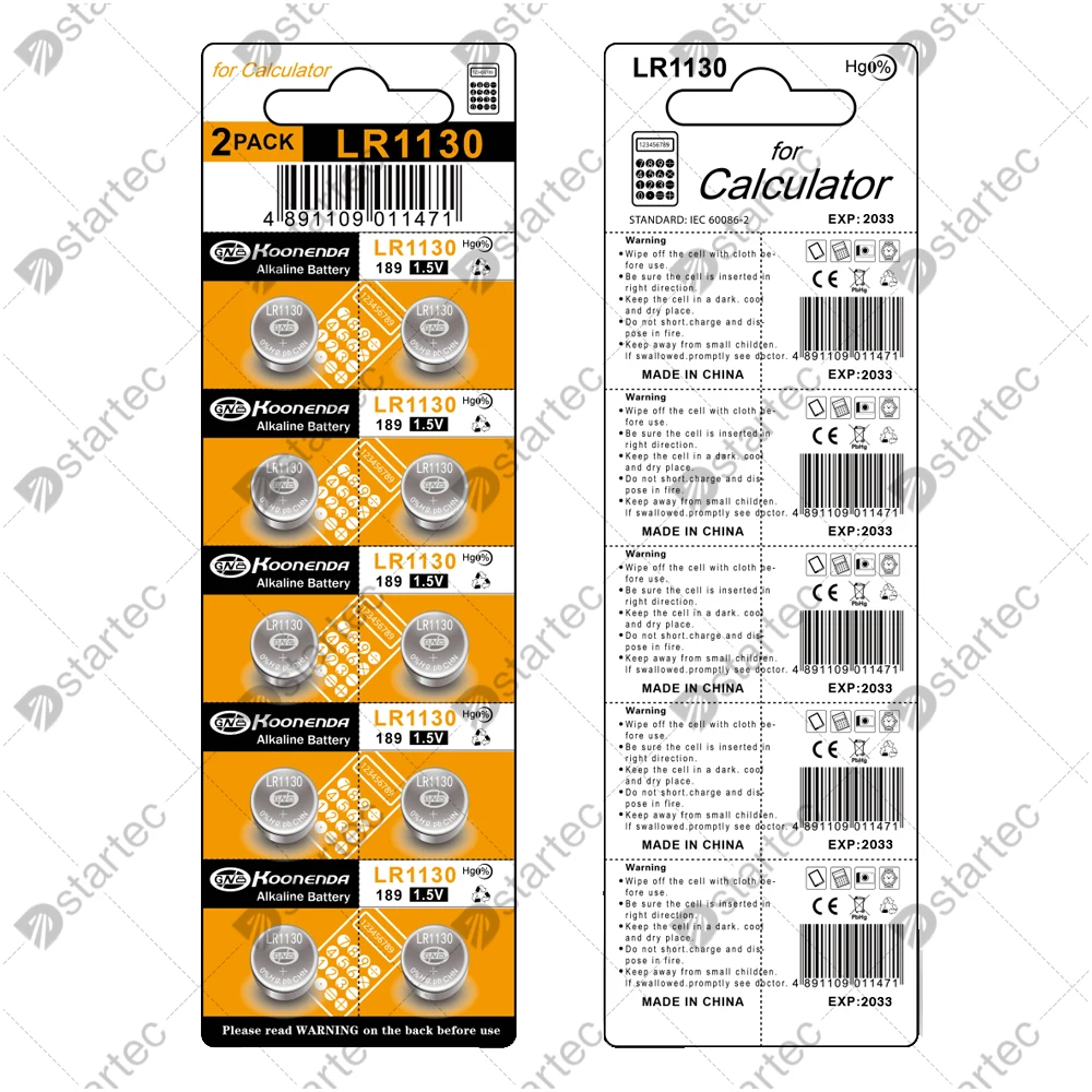 10-300PCS AG10 LR1130 Alkaline Button Battery SR1130SW 389 189 G10A L1131 LR54 1.55V Watch Battery Coin Cell for Flashlight Toy