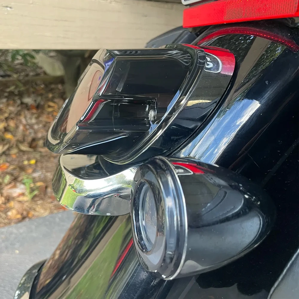 DOT LED Taillight For Harley Sportster XL 883 1200 Super Low Custom Motorcycle Rear Tail Brake Lamp License Plate Light DRL 3