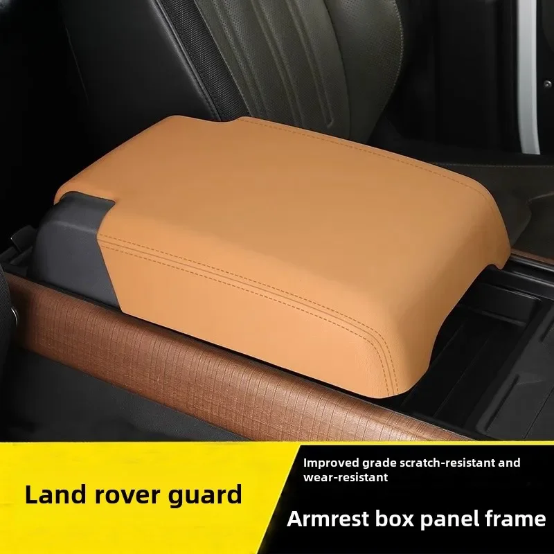 Suitable for 20-25 Land Rover Defender central control armrest cover 90/110/130 fur armrest decorative cover