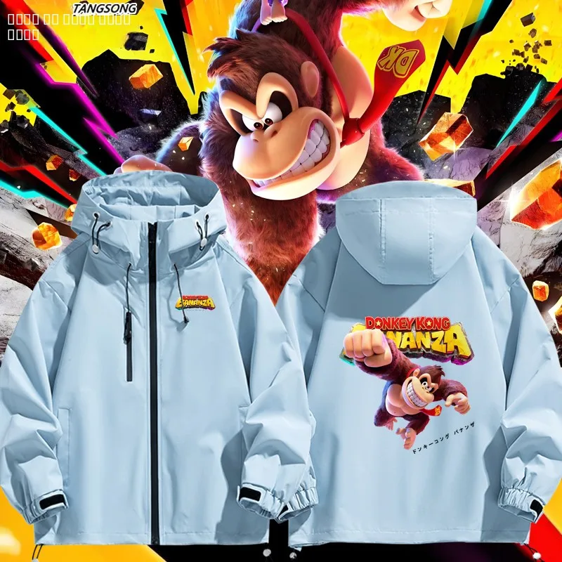 

Dongqi Gang Banana Full Open Switch2 Game Themed American Sle Jaet Men's Women's Casual Windproof Polyester Fiber Coat