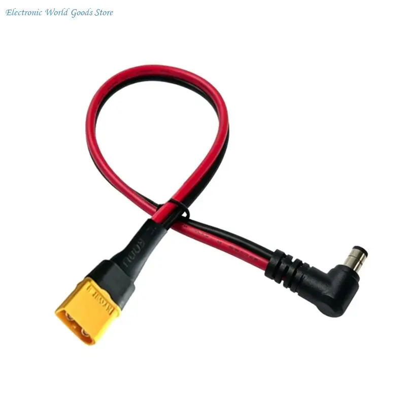A3PD Battery Routing Cable, 14AWG 30 Insulated Right-Angle Power Wire for Solar Generator, Monitor Use, and DIY Tasks