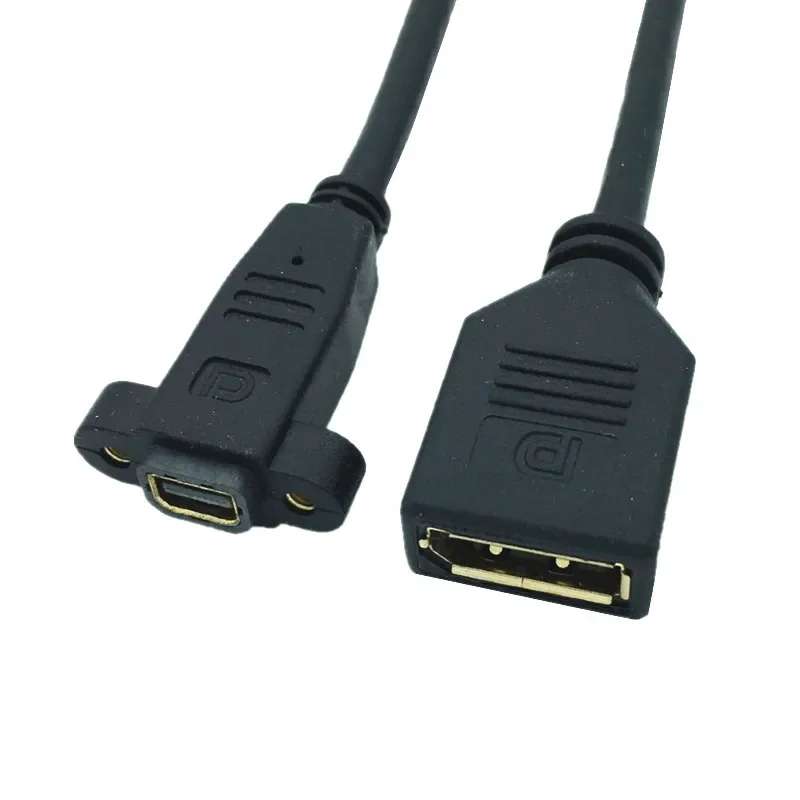 DisplayPort Mini DisplayPort أنثى إلى أنثى موسع DP Mini DP أنثى تمديد كابل 30 سنتيمتر 2K * 4K @ 60 هرتز