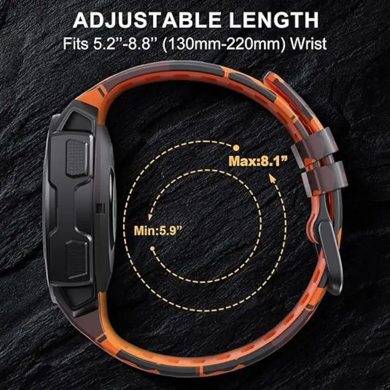 Runcool Garmin Instinct camouflage strap, Garmin Instinct 2/Instinct esports/solar/tidal/tactical strap