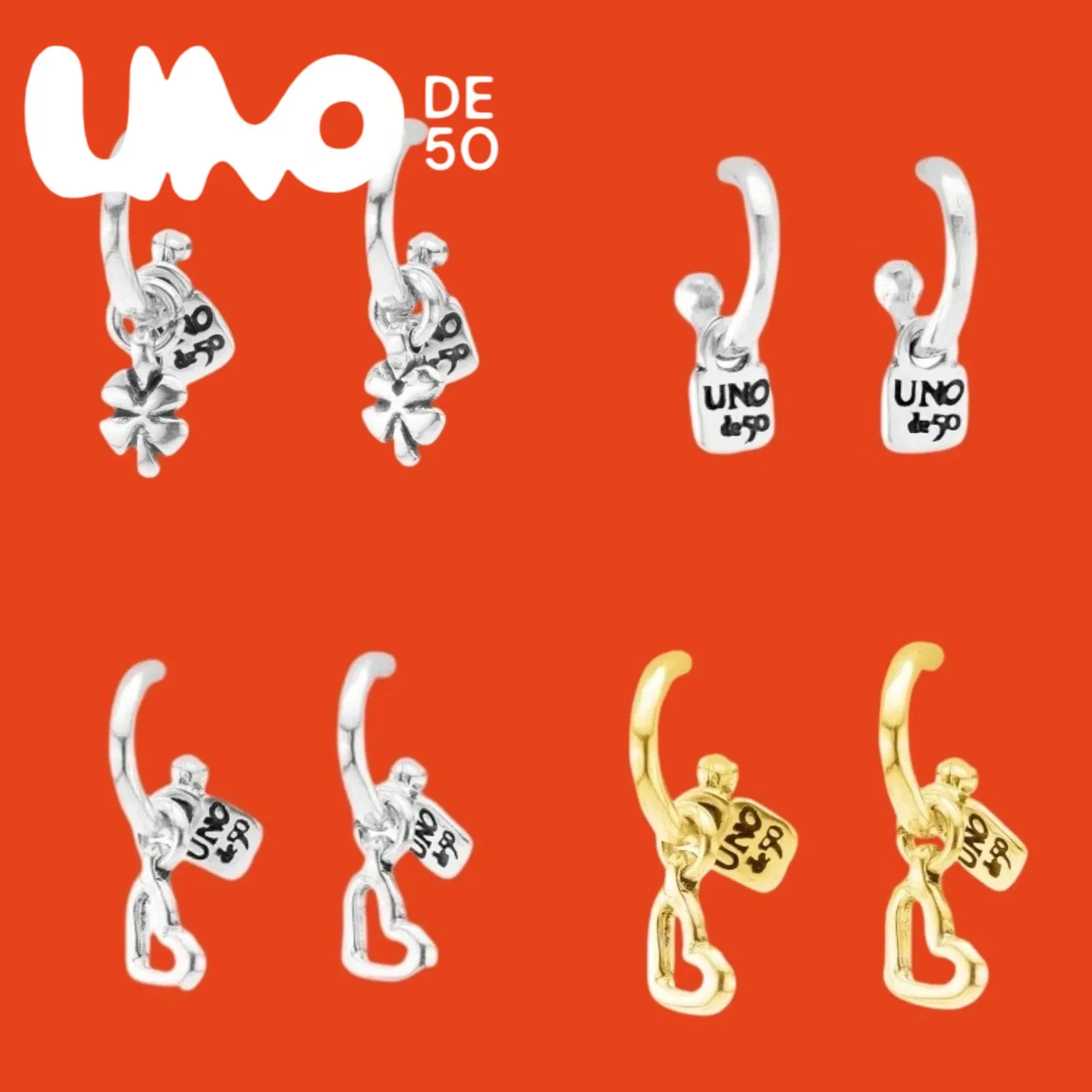 

2025 UNOde50 S925 Silver Earrings - Sophisticated Style, On-Trend Design, Discounted Rates