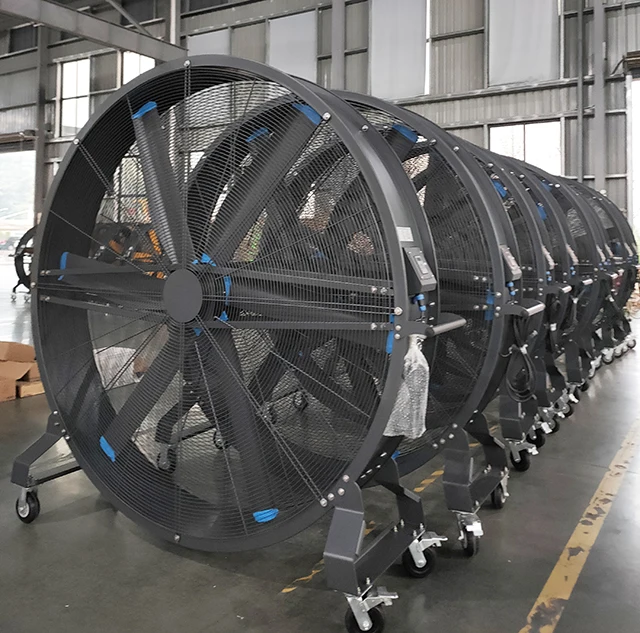 

Outdoor Pedestal Fan Big Industrial Stand Fan Electric Stand HVLS Floor Cooling Fan