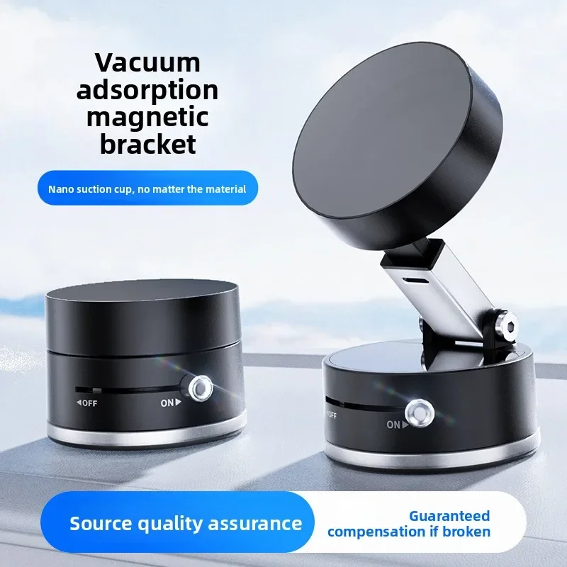Drop-In Magnetic Phone Mount, Vacuum Suction Car Dashboard Holder, Universal Stand for iPhone Samsung All Smartphones