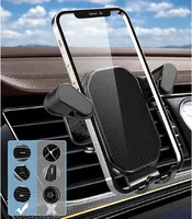 New Air Vent Car Phone Holder Gravity Lock Phone Mount 360-Degree Flexible Adjustment Universal Auto Phone Stand for 4-7 Inches